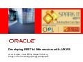 Spark IT 2011 - Developing RESTful Web services with JAX-RS