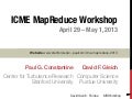 Sparse matrix computations in MapReduce