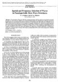 Spatial and frequency selection of waves in pseudoperiodic slow wave structures