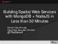 Spatial Mongo and Node.JS on Openshift JS.Everywhere 2012