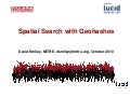 Spatial search with geohashes