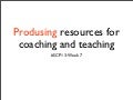 #SpCP13 Week 7: Produsing Resources