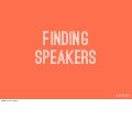 Managing Speakers
