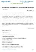 Special Building Materials Market in Malaysia: Business Report 2012