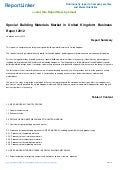 Special Building Materials Market in United Kingdom: Business Report 2012
