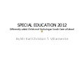 Special education 2012