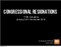Congressional Resignations in the 112th