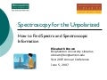 Spectroscopy Sources 6 1  07