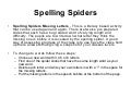 Spelling Spiders