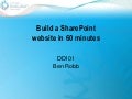 Build a SharePoint website in 60 minutes