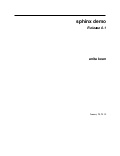 sphinx demo