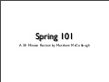 Spring Framework 101