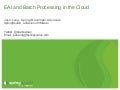 Enterprise Integration and Batch Processing on Cloud Foundry