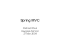 Introduction to Spring MVC