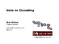 Intro to Cascading (SpringOne2GX)