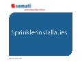 Sprinklersystemen | Somati 