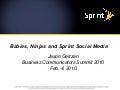 Sprint Social Media Story: Customer Care