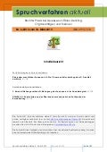 Spruchverfahren aktuell (SpruchZ) Nr. 6/2013