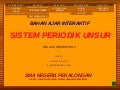 SISTEM PERIODIK UNSUR