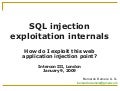 SQL injection exploitation internals