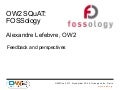 Fossology, OW2con11, Nov 24-25, Paris