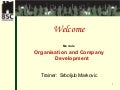 Srba Markovic - Organisation and Company Development