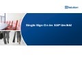 Single Sign On im SAP Umfeld