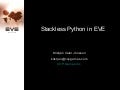 Stackless Python In Eve