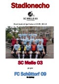 Stadienecho  Spieltag 31 - SC Melle 03 gegen FC Schüttorf 09