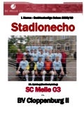 Stadionecho Nachhol-Spieltag 20: SC Melle 03 vs. BV Cloppenburg II