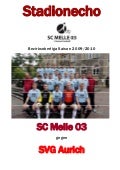 Stadionecho Spieltag 29: SC Melle 03 vs. SpVg Aurich