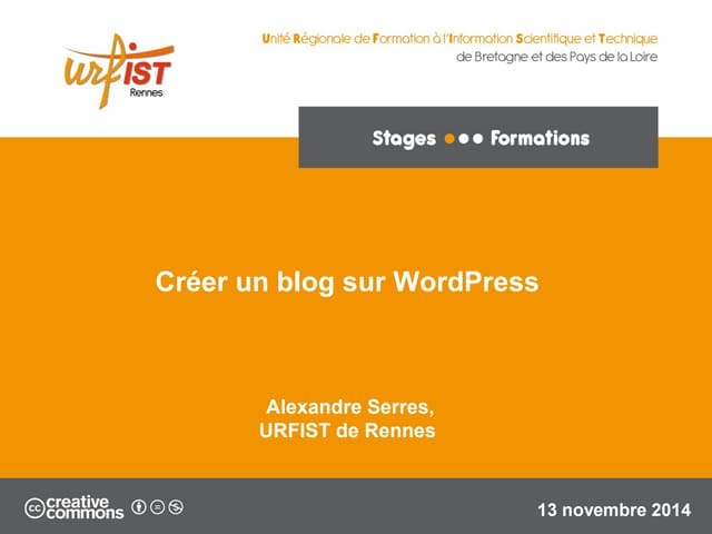 Créer un blog sur WordPress