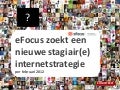 eFocus zoekt stagiair(e) Internetstrateeg (vacature)