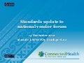 Standards update to New Zealand national e-health vendor forum