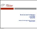 Some Lessons for Startups (pdf with notes)