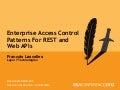Enterprise Access Control Patterns for Rest and Web APIs