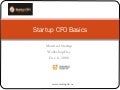 Startup Cfo Basics