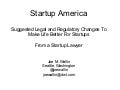 Startup America Suggestions