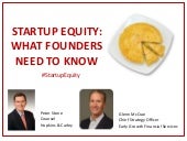 Startup Equity: What Founders Need ...