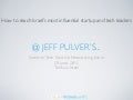 Jeff PUlver&rsquo;s startup event in Tel Aviv
