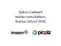Talk from @daltonc