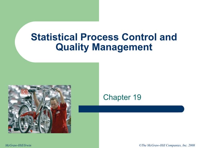 Statistical Process Control & Opera...
