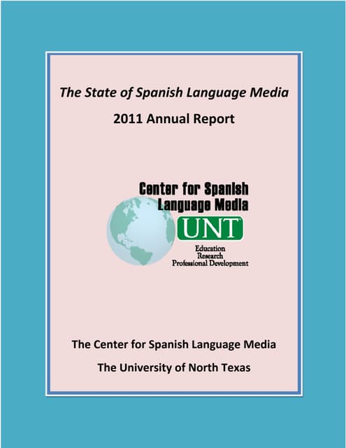 State of Spanish Language Media