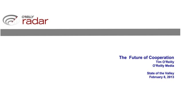 The Future of Cooperation