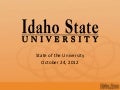 State of the University 2012