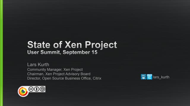 XPUS14: State of Xen Project 