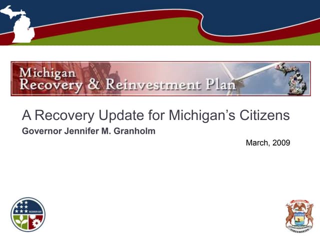 Michigan Statewide Recovery Present...