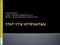 Statistik kesehatan