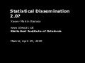 Statistical dissemination 2.0