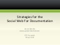 STC 2010 Strategies for the Social Web for Documentation